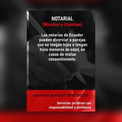 Trámites notariales — Minutas y divorcios