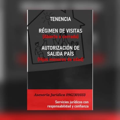 Tenencia y visitas — Hijos menores